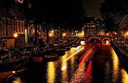 Keizersgracht at night, The Netherlands, Holland, Amsterdam