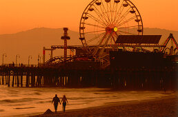 Santa Monica Beach, Santa Monica, L.A., Los Angeles, Kalifornien, USA