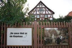 Das Schillerhaus in Bauerbach, nahe Meinigen, Rhön, Thüringen, Deutschland, Europa