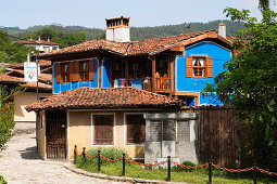 blue house, museum town Koprivstiza, Bulgaria