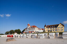 Beach, Promenade, Kuehlungsborn, Baltic Sea, Mecklenburg-Western Pomerania, Germany