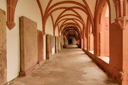 Cloister, Eberbach Abbey, Eltville, Rheingau, Hesse, Germany