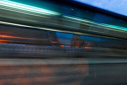 Evening traffic in front of Wat Phra Kaeo Temple, Bangkok, Thailand