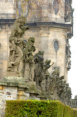 Sculptures in front of the church of holy trinity, Kuks, Czech Republic