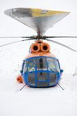 Portrait of a Russian MI-8 helicopter, Kamchatka, Sibiria, Russia