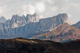 Bergspitzen, Cima Formin, Croda da Lago, Venetien, Dolomiten, Südtirol, Italien