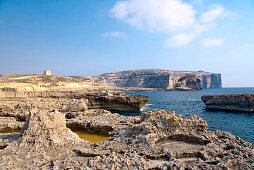 Coastline near Dwejra Point, Gozo, Malta