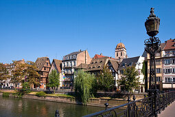 Bridge over the river Ill, Quai des Bateliers, Strasbourg, Alsace, France