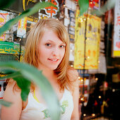 Young woman looking at camera, portrait