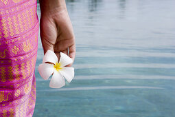 Koh Samui Island. Thai woman on the beach. Thailand.