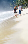 Couple walking on the beach. Venezuela
