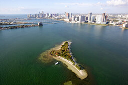 Pace Picnic Islands in the bay of Miami, Miami, Florida, United States of America, USA