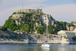 View at the old citadel of Corfu, Ionian Islands, Greece