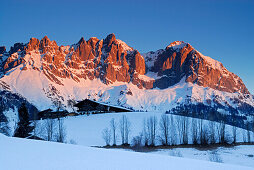 Sonnenaufgang am Wilden Kaiser, Kaisergebirge, Tirol, Österreich