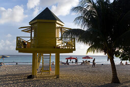 Watch tower at Accra Beach, Rockley, Barbados, Caribbean
