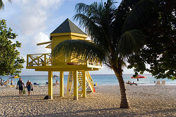 Watch tower at Accra Beach, Rockley, Barbados, Caribbean
