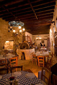 Restaurant Sokrates in Dorf Tochni, Alte Mühle, bei Larnaka, Südzypern, Zypern