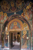 Kirche von Asinou mit Fresken, Scheunendachkirche, UNESCO Weltkulturerbe, Troodos Gebirge, Südzypern, Zypern