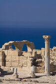 Ruine einer fruehchristlichen Basilika, Kirche, Antike Stadt von Kourion, Kourion, Archaeologie, Südzypern, Zypern