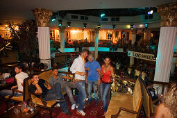 Young people having fun in a disco, Lions Garden Discothek, Famagusta, Ammochostos, Gazimagusa, Cyprus