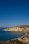Coastal landscape at Pissouri beach, South Cyprus, Cyprus