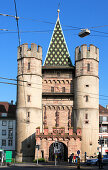 Gate of Spalen, Spalentor, former city gate in the city walls of Basel, Basel, Switzerland