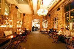 People having a quiet evening in Acqua Lounge, Restaurant, Nightlife, Basel, Switzerland