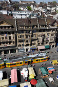 View of Marktplatz, Basel, Switzerland