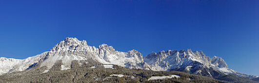 Panorama vom Wilden Kaiser, Ellmau, Kaisergebirge, Tirol, Österreich