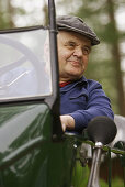 Man in a old T-Ford from 1923. Hudiksvall Hälsingland Sweden