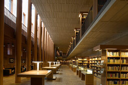 Lesesaal in der Sächsische Landesbibliothek, Staats- und Universitätsbibliothek, Dresden, Sachsen, Deutschland