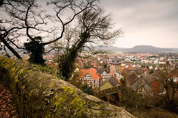 Blick über Staufenberg, Hessen, Deutschland