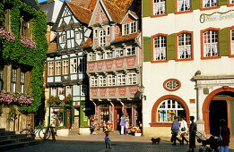 Europe, Germany, Saxony-Anhalt, Quedlinburg, market square with town hall