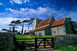 Europe, Great Britain, England, East Sussex, village church in Beddingham