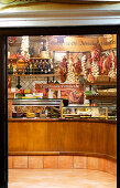 View inside a delicatessen store at Campo de Fiori, Rome, Italy