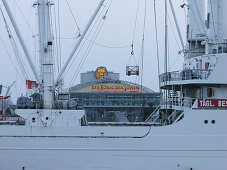 Cap San Diego and musical theatre Lion King, Hanseatic City of Hamburg, Germany