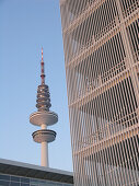 Fernsehturm und Messehallen, Hansestadt Hamburg, Deutschland