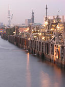 View over a Refinery to the City Centre, Hanseatic City of Hamburg