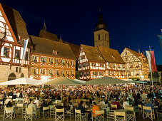 Festival in the old part of town, Forchheim, Franconia, Germany