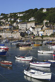 View over port of Mousehole, Penwith, Cornwall, England, United Kingdom