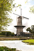 Traditionelle Windmühle, Windenergie, Westland, Südholland, Niederlande