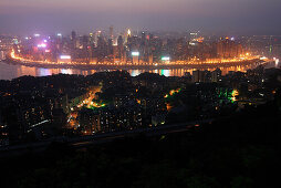 Yangtze surrounding the city of Chongqing, China, Asia