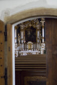Interior view of the Asam Church, Ingolstadt, Bavaria, Germany