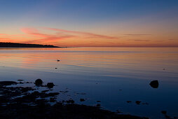 Sonnenuntergang auf Farö, Nordküste, Gotland, Schweden, Skandinavien, Europa