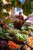 Gemüsemarkt in Diglipur, Nord-Andaman, Andamanen, Indien