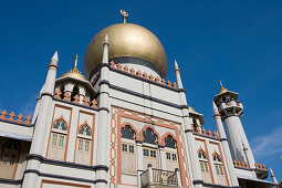 Die Sultan Moschee im Kampong Glam Distrikt, Singapur, Asien