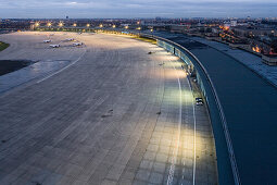 Tempelhof Airport, canopy roof, apron, Berlin, Germany