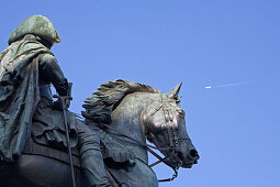 Europa, Deutschland, Berlin, Hauptstadt, Landeshauptstadt, Unter den Linden, der Alte Fritz, Reiterstandbild Friedrich des Großen