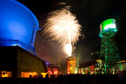 Illumination, Jahrhunderthalle, Bochum, Ruhr district, North Rhine-Westphalia, Germany