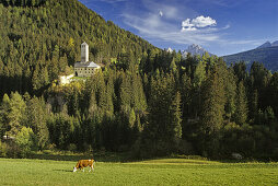 Welsberg castle, Val Pusteria, Dolomite Alps, South Tyrol, Italy